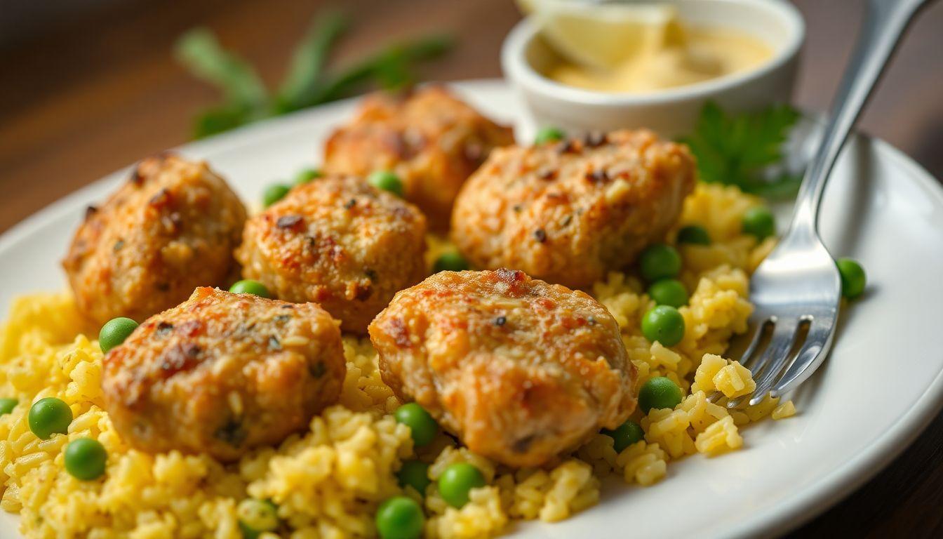 Chicken Bites with Peas & Yellow Rice Weight Loss Reality Check