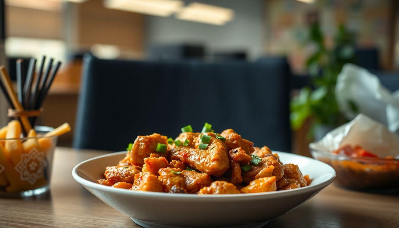 Chicken Stir-Fry Desk Crash Test