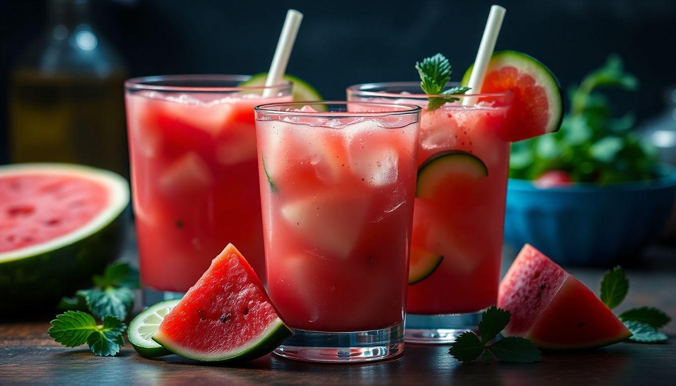 Cucumber Watermelon Juice for Bloating Relief