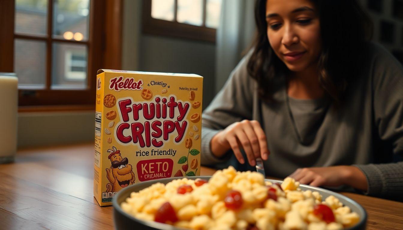 Fruity Crispy Rice Cereal Keto Friendly
