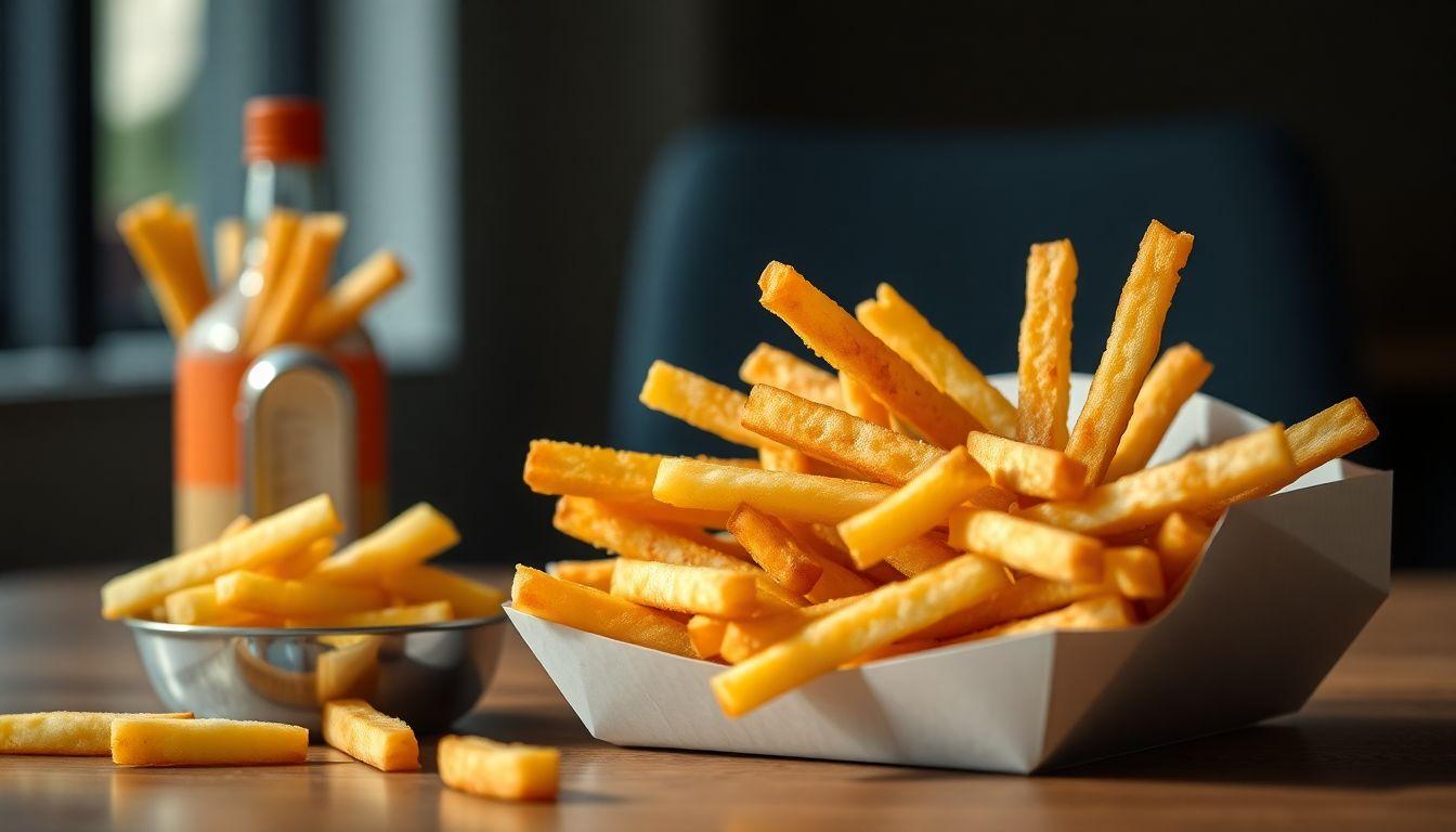 Office fries that survive the microwave