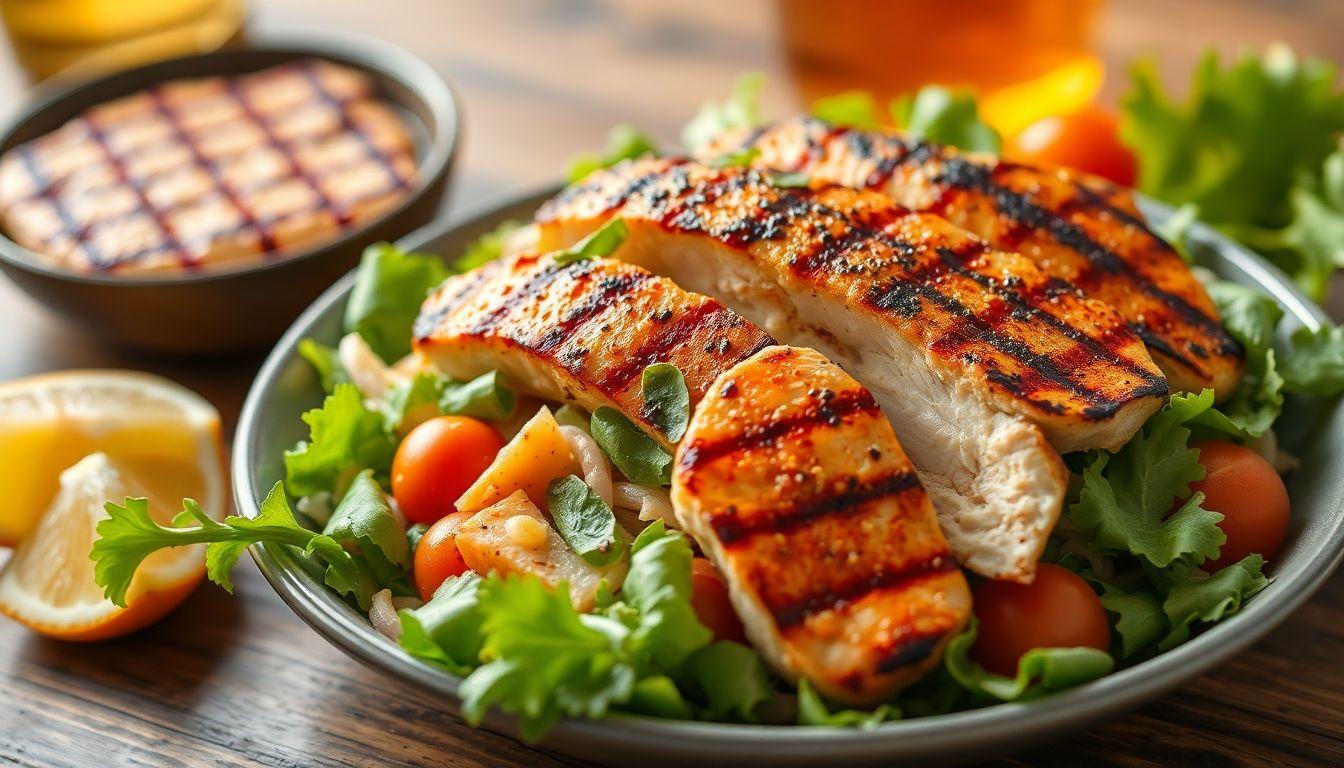 Grilled Chicken Salad for Bloating Concerns