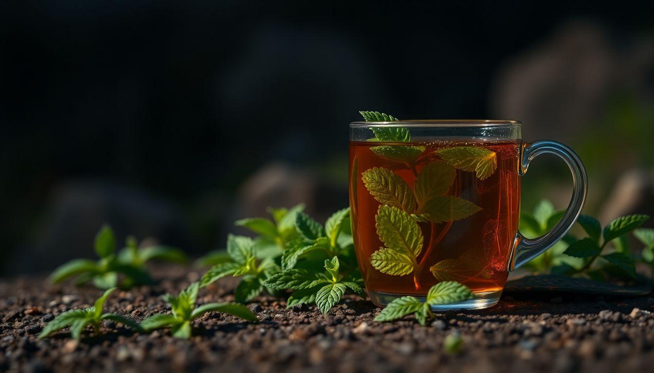 Peppermint Tea L-Theanine for Stress Relief Late-Night
