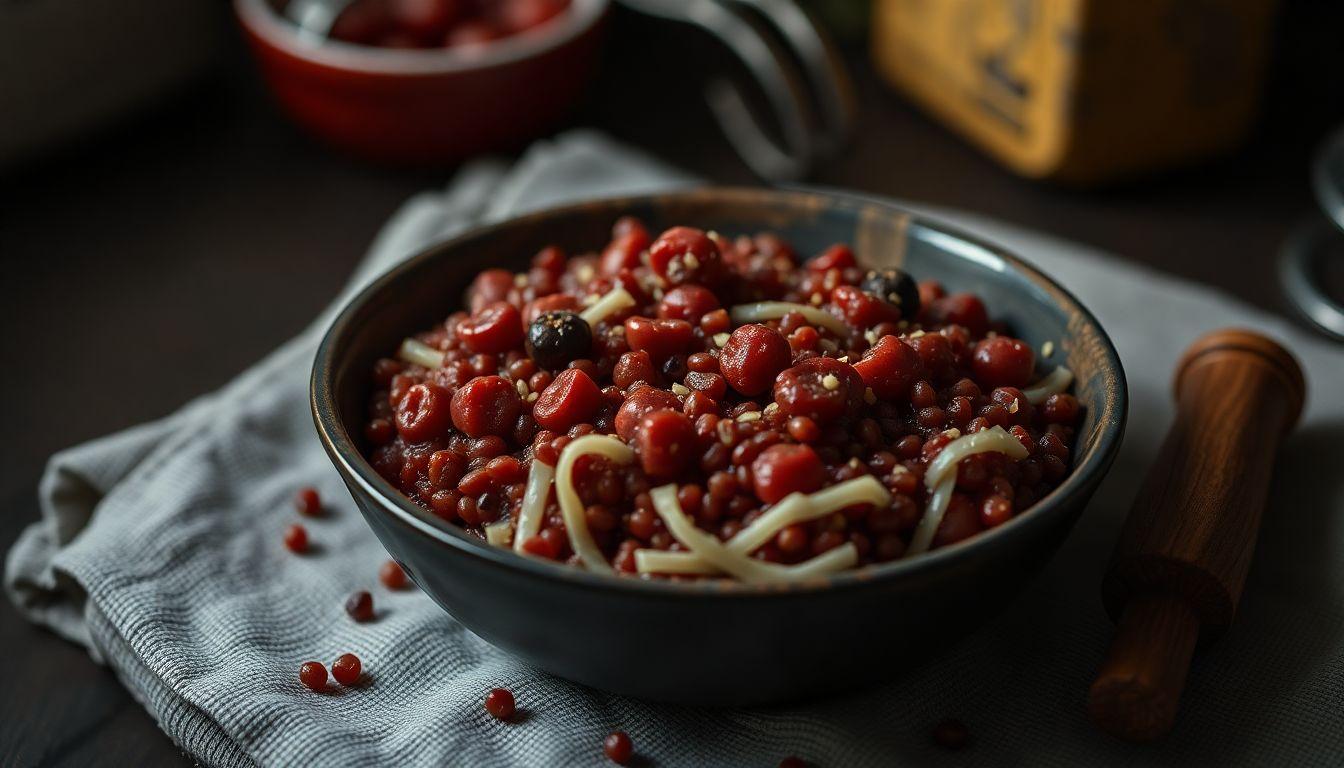Satisfying a midnight sweet tooth with a bag of red seeds