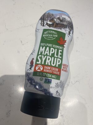 100% Pure Vermont Maple Syrup Grade A Dark Color Robust Taste