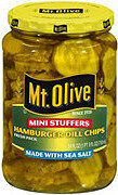 Mini stuffers hamburger dill chips