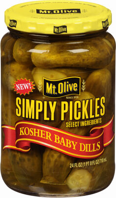 Mt olive simply pickles kosher baby dills