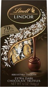 Lindor 70% cocoa extra dark chocolate shell