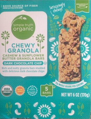 Simple truth organic chewy granola bars