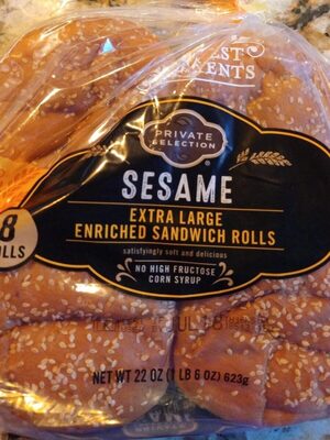 Private selection sesame sandwich rolls
