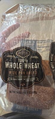 100% Whole Wheat Sliced Wide Pan Bread