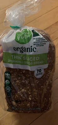 Organic Thin Sliced 21 Grains + Seeds Bread