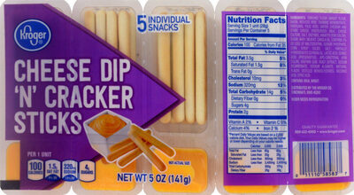 Cheese dip 'n' cracker sticks