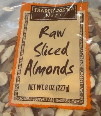 Raw sliced almonds