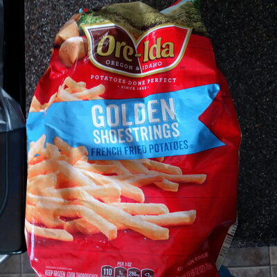 Golden shoestrings french fried potatoes