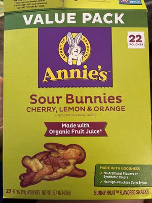Sour Bunnies: Cherry, Lemon, Orange