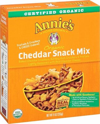 Organic snack mix baked cheddar cheese