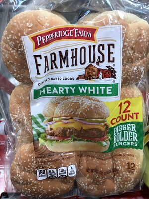 Hearty white bigger bolder burgers, hearty white