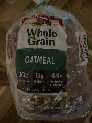 Whole grain oatmeal bread