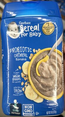 Probiotic Oatmeal Banana Baby Cereal
