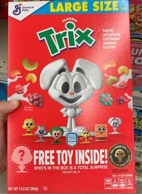 Classic fruit flavored sweetened corn puffs