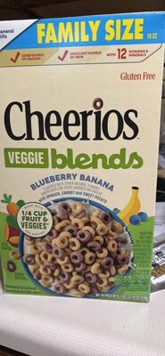 VEGGIE blends BLUEBERRY BANANA Sweetened Oat & Corn Cereal