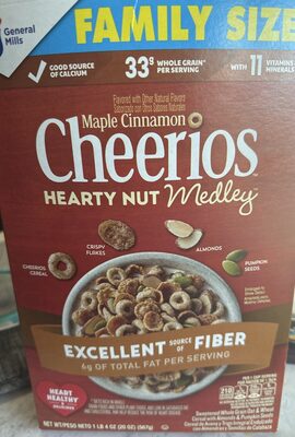 Maple Cinnamon Cheerios Hearty Nut Medley