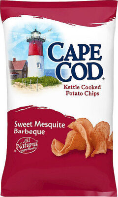 Sweet mesquite bbq flavored kettle cooked potato chips