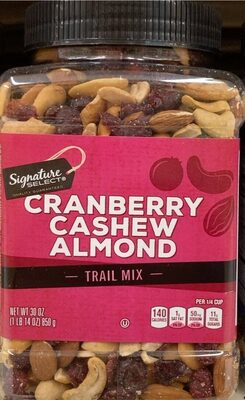 Cranberry Cashew Almond trail mix