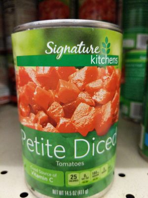 Petite diced tomatoes