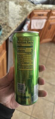 Lime with Mint Extract Flavored Sparkling Water