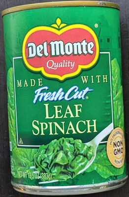 Fresh cut leaf spinach