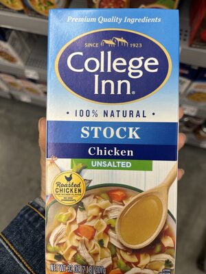 Unsalted chicken bold stock, unsalted chicken