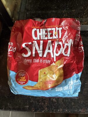 Cheddar sour cream & onion cheesy baked snacks, cheddar sour cream & onion