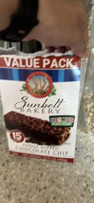 Fudge Dipped Chocolate Chip Granola Bars