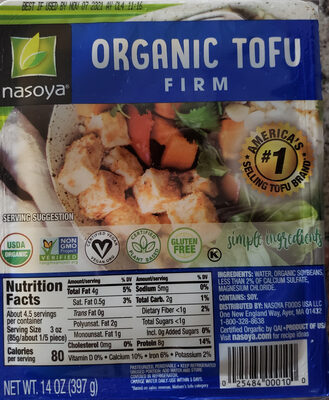 Organic Firm Tofu