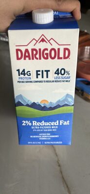 2% Reduced Fat Ultra-Filtered Milk