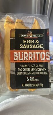 Egg & Sausage Burritos