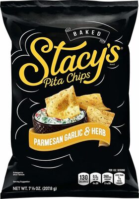 Parmesan garlic herb flavored pita chips