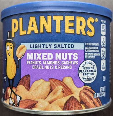 Lightly salted mixed nuts, lightly salted
