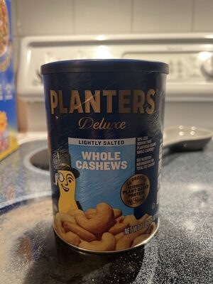 Lightly salted whole cashews, lightly salted