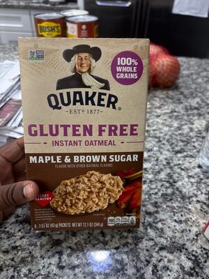 GLUTEN FREE INSTANT OATMEAL MAPLE & BROWN SUGAR