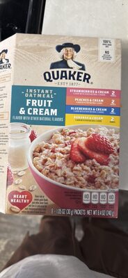 Instant Oatmeal Fruit & Cream