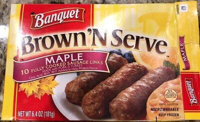 Brown N Serve  Maple Sausage Links