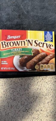 Brown 'N Serve Turkey 10 Fully Cooked Sausage Links