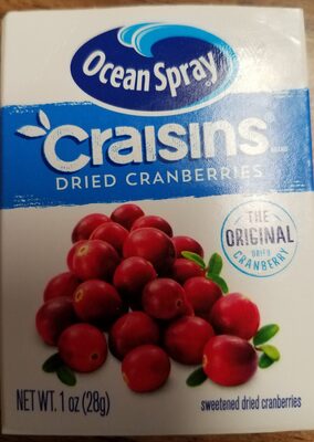 Ocean spray, craisins, sweetened dried cranberries, original