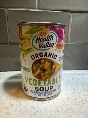 No Salt Added Vegetable Soup