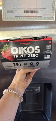 STRRAWBERRY FLAVORED BLENDED GREEK YOGURT