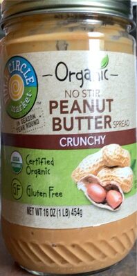Organic No Stir Chunky Peanut Butter Spread