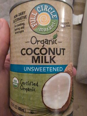 Market organic unsweetened coconut milk